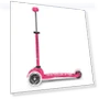Thumbnail Mini Deluxe LED Three-Wheeled Lean-to-Steer Scooter — Balance Bikes, Micro