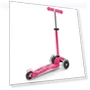 Thumbnail Mini Deluxe LED Three-Wheeled Lean-to-Steer Scooter — Balance Bikes, Micro