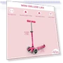 Thumbnail Mini Deluxe LED Three-Wheeled Lean-to-Steer Scooter — Balance Bikes, Micro
