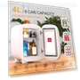 Превью Mini Fridge for Bedroom Skincare Cooler & Warmer Portable Small Refrigerator — Mini Fridges, Hansburg