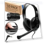 Thumbnail Classroom Headphones With Microphone (10 Pack) - Durable On-Ear Design for Students — In-Ear Headphones, Barks