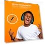 Thumbnail DropTech On-Ear Wired Headphones for Kids - 10 Pack — In-Ear Headphones, Gumdrop Cases