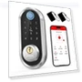 Thumbnail Fingerprint Electronic Deadbolt Door Lock with Keypad and Bluetooth — Smart Home Security, SMONET