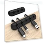 Превью Silicone Cable Clips Organizer with 3M Adhesive - 2 Pack (5 & 3 Slots) — Cable Organizers, INCHOR
