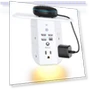 Thumbnail Wall Outlet Extender with Shelf and Night Light, Surge Protector, USB Wall Charger — Power Solutions & Surge Protection, MIFASOPOWER