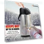 Превью 102oz Stainless Steel Airpot Coffee Dispenser with Pump — Travel Drinkware, Vondior
