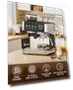 Превью 20 Bar Espresso Machine with Built-in Grinder and Milk Frother — Coffee & Espresso Combos, Electactic