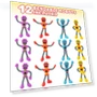 Превью Bendable Robot Figures, Set of 12 Flexible Men — Stress Relievers, ArtCreativity