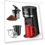 Thumbnail Mini Single Serve Coffee Maker for K Cup and Ground Coffee — Electric Blade Coffee Grinders, Horavie