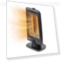 Thumbnail Oscillating Portable Space Heater with Adjustable Tilt and Overheat Protection — Portable Heating Solutions, Comfort Zone