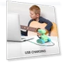 Превью Rechargeable RC Robot Toy for Kids with Music and LED Eyes — Interactive Figures & Robots, ALLCELE