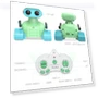 Превью Rechargeable RC Robot Toy for Kids with Music and LED Eyes — Interactive Figures & Robots, ALLCELE