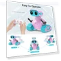 Thumbnail Rechargeable RC Robot Toy for Kids with Music and LED Eyes — Interactive Figures & Robots, ALLCELE