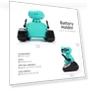Превью Remote Control Robot Toy with LED Eyes and Dance Moves for Kids — Interactive Figures & Robots, GILOBABY