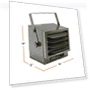 Thumbnail Ceiling Mount Garage Space Heater with Remote, 7,500 Watt, 240 Volt — Portable Heating Solutions, Comfort Zone