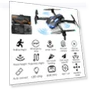 Thumbnail Foldable FPV Drone with 1080P Camera — Drones, HONIVON