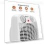 Превью Indoor Space Heater with Adjustable Thermostat, Fan Forced, Electric, Overheat Protection — Portable Heating Solutions, Comfort Zone