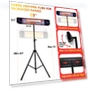 Thumbnail Infrared Patio Heater, 1500W Electric Outdoor Heater with Remote Control — Portable Heating Solutions, Paraheeter