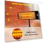 Thumbnail Infrared Patio Heater, 1500W Electric Outdoor Heater with Remote Control — Portable Heating Solutions, Paraheeter