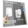 Thumbnail Self Powered Wireless Doorbell with 38 Songs, 100M Range, Waterproof — Kits