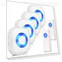 Thumbnail Waterproof Wireless Doorbell Kit with 1300-ft Range, 58 Melodies, LED Flash — Kits, PHYSEN