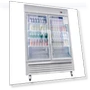 Thumbnail Commercial Refrigerator 2 Section 2 Glass Door Stainless Steel Display Refrigerator — Drink Coolers, Camellia River