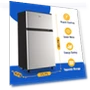 Превью Mini Fridge with Freezer Compact Refrigerator — Mini Fridges, WANAI