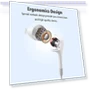 Thumbnail Wired Earbuds with Heavy Bass Stereo — In-Ear Headphones, HUOMU