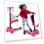 Thumbnail 3-Wheeled Scooter for Kids with LED Lights and Foldable Seat — Balance Bikes, Hurtle