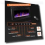 Thumbnail Electric Fireplace Wall Mounted and Recessed — Outdoor Fireplaces, BETELNUT