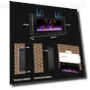 Thumbnail Electric Fireplace Wall Mounted and Recessed — Outdoor Fireplaces, BETELNUT