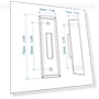 Thumbnail LED Lighted Doorbell Button Push Switch — Wall Lighting, WESUA