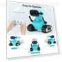Превью Rechargeable RC Robot Toy with Music and LED Eyes — Interactive Figures & Robots, ALLCELE