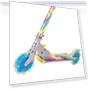 Thumbnail Tie Dye Foldable Scooter with Light Up Wheels — Balance Bikes, Ozbozz