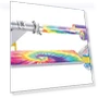 Thumbnail Tie Dye Foldable Scooter with Light Up Wheels — Balance Bikes, Ozbozz