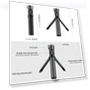 Thumbnail Rotary Handle Desktop Tripod Stand — Monopod Heads, PULUZ
