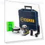 Thumbnail 2 x 360° 8 Line Laser Level, Green Cross Line, Self Leveling, with Remote Controller — Alignment & Leveling Lasers, CIGMAN