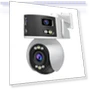 8MP HD Multi-lens 5X Optical Zoom Lens Panoramic PTZ Dome Camera — Dome Surveillance Cameras, SriHome