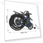Превью Foldable Step-through Electric Bike — Electric Self-Balancing Scooters, Touroll