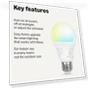 Thumbnail Smart Indoor LED Light Bulb — LED, Amazon Basics