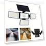 Solar Motion Sensor Outdoor Light, 4 Adjustment, Remote Control — Outdoor Light Projectors