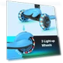 Превью Light Up 3 Wheel Kick Scooter for Kids — Push Scooters, TONBUX