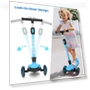 Превью Light Up 3 Wheel Kick Scooter for Kids — Push Scooters, TONBUX