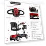 Thumbnail Lightweight Foldable Electric Mobility Scooter — Mobility Scooters, THERASHIELDZ