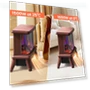 Thumbnail 18" Panoramic Window Electric Wood Stove Fireplace with Flame Effect — Electric Heating Solutions, SheerAIRE