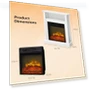 Thumbnail Electric Fireplace with Mantel — Electric Heating Solutions, ROVSUN