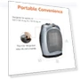 Thumbnail Oscillating Ceramic Space Heater — Portable Heating Solutions, Amazon Basics