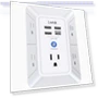 Превью Outlet Extender Multi Plug with USB Charging Ports — Power Solutions & Surge Protection, Lvetek
