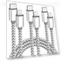 Превью USB C to Lightning Cable 3Pack 6 FT — Lightning, MenoSupp