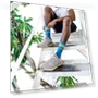 Thumbnail NFL 4-Stripe Deuce Performance Crew Socks — Athletic, For Bare Feet